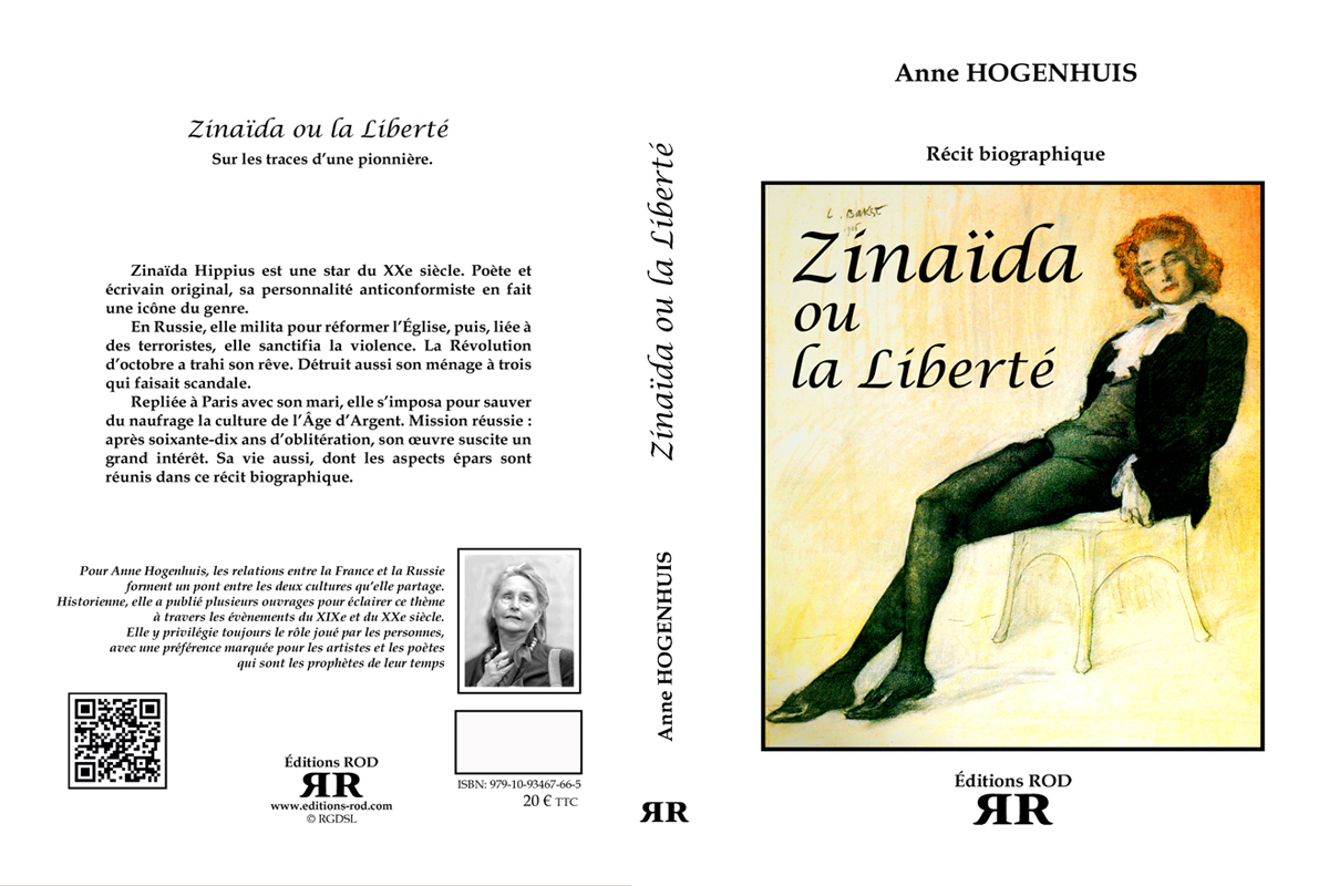 Couvertures. Editions Rod, Nice. Zinaïda ou la Liberté. Récit biographique par Anne Hogenhuis. 2017-03-09